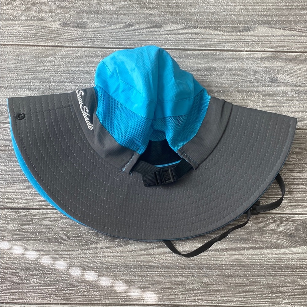 LCZTN Kids Ponytail Sun Hat Wide Brim UV Protection